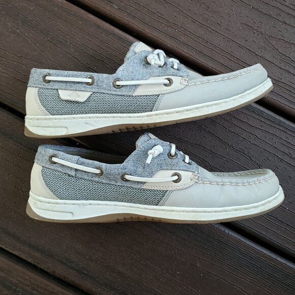 EUC women's Sperry Top-sider Ivyfish charcoal size 8 - Picture 3 of 10